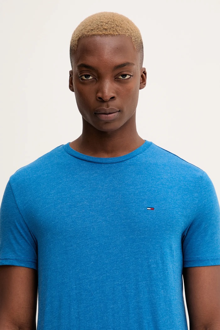 Tommy Jeans tričko pánske tmavomodrá DM0DM20363
