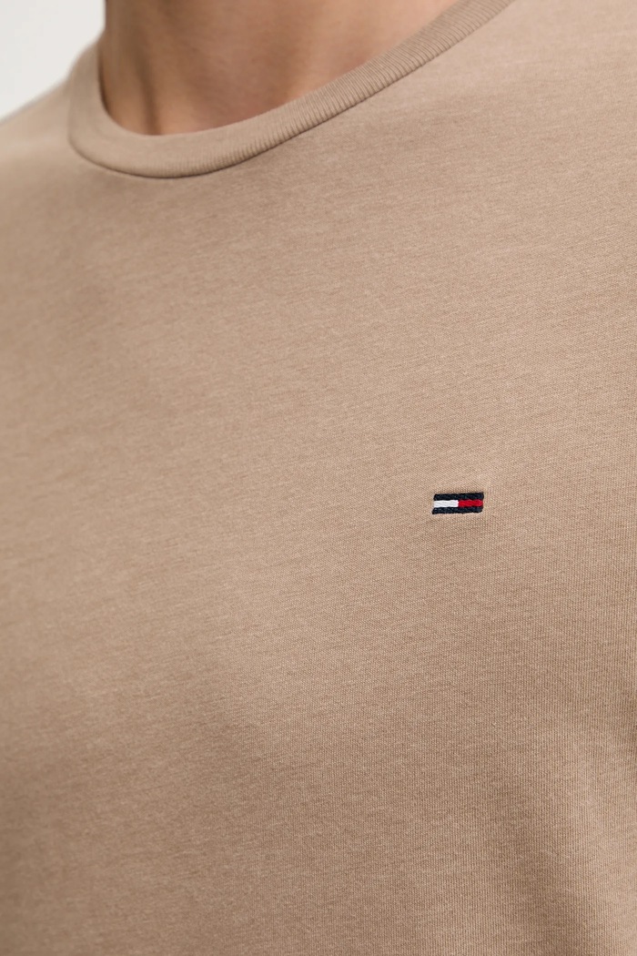 Tommy Jeans tričko pánske DM0DM20363 hnedá