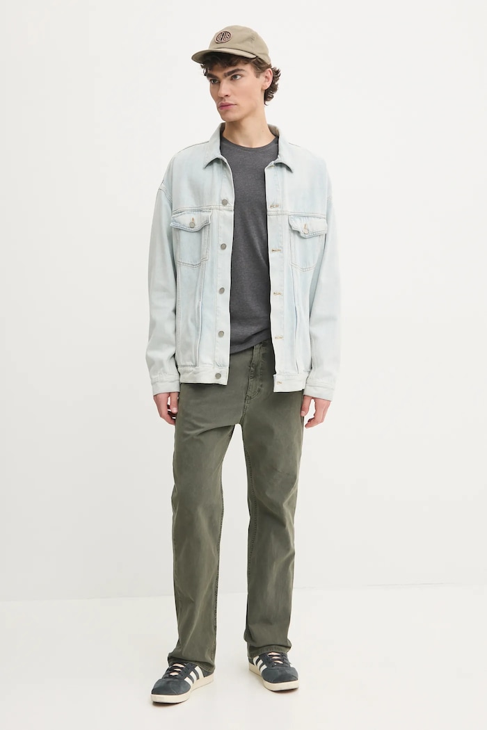 Tommy Jeans tričko pánske DM0DM20363 sivá SS26