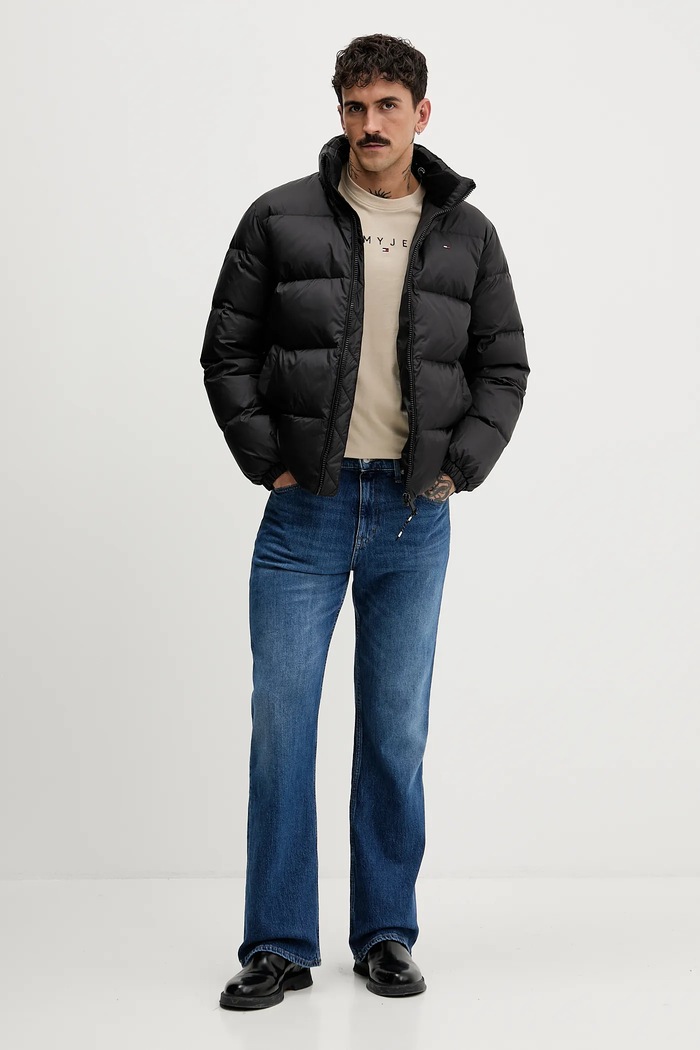 Tommy Jeans tričko pánske bavlnené DM0DM20744 béžová AA00