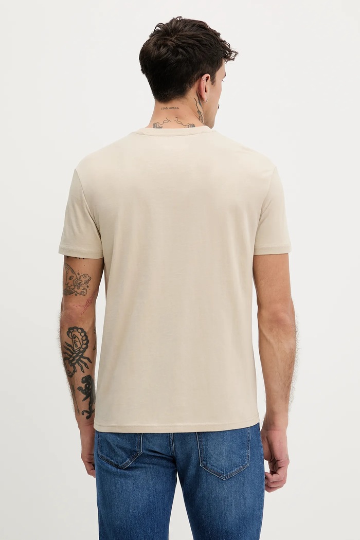 Oblečenie Tommy Jeans tričko pánske bavlnené DM0DM20744 béžová
