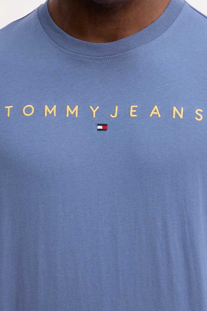 Tommy Jeans T-shirt Ανδρικό Βαμβακερός μπλε DM0DM20744