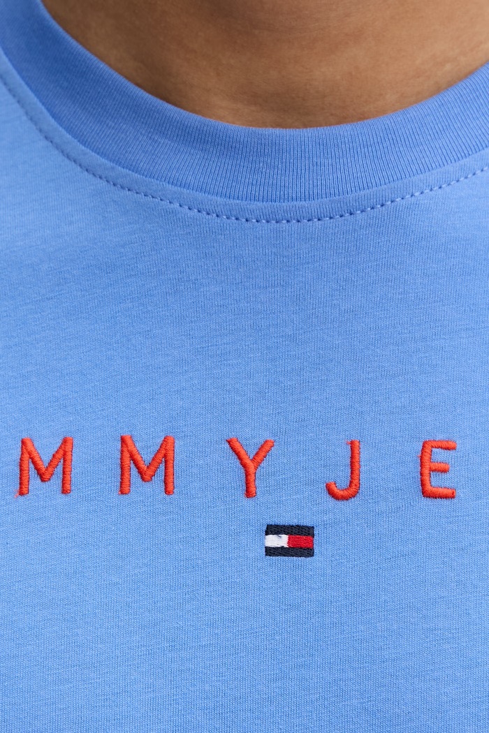 Tommy Jeans tričko pánske bavlnené DM0DM20744 modrá