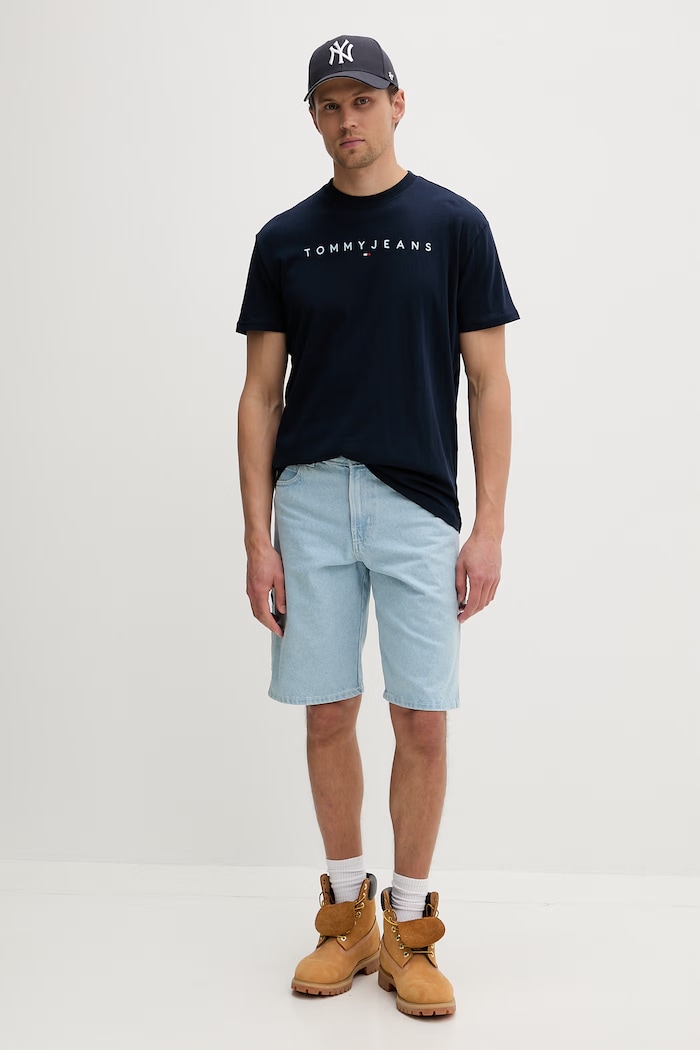 Tommy Jeans tricou bărbătesc din bumbac DM0DM20744 bleumarin AA00