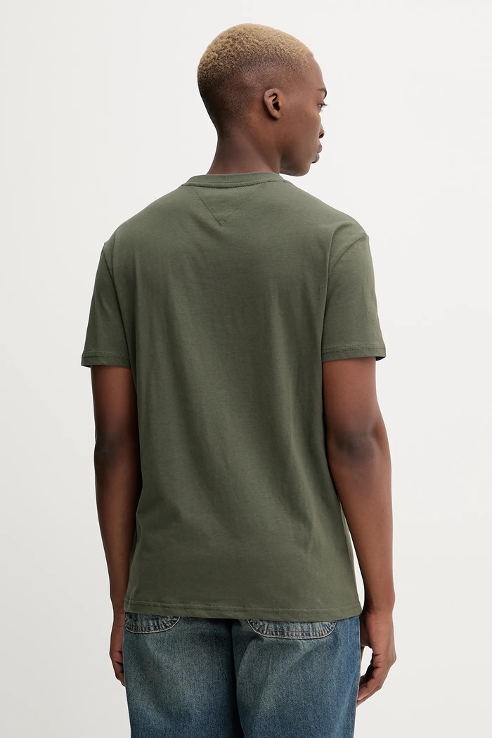 Îmbrăcăminte Tommy Jeans tricou bărbați din bumbac DM0DM20744 verde
