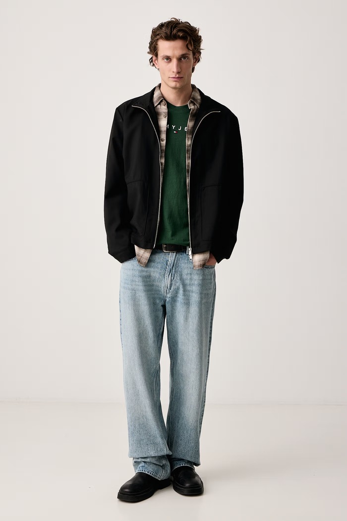 Tommy Jeans Tricou pentru bărbați din bumbac DM0DM20744 verde AA00