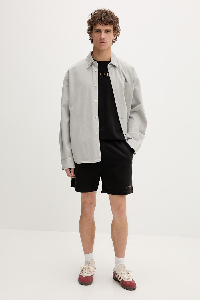 Tommy Jeans tričko pánske bavlnené DM0DM20744 čierna AA00