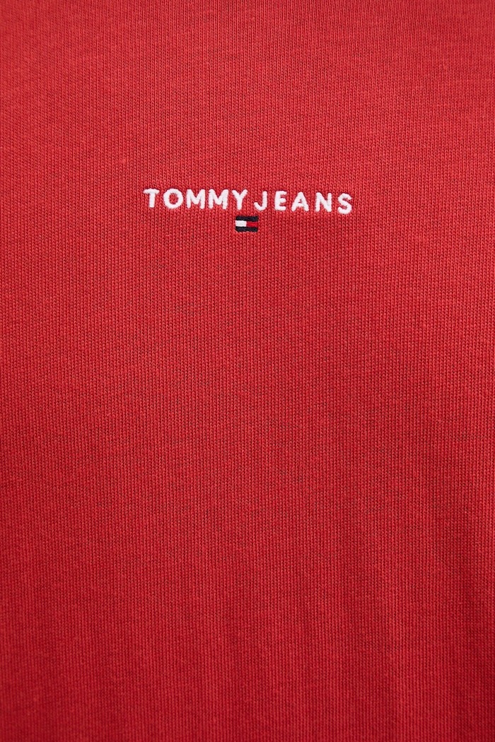 Pamučna majica Tommy Jeans DM0DM21110 crvena