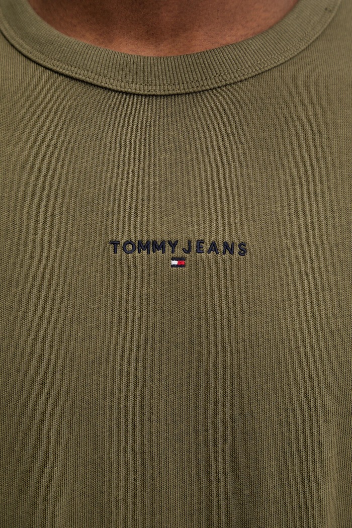 Pamučna majica Tommy Jeans DM0DM21110 zelena