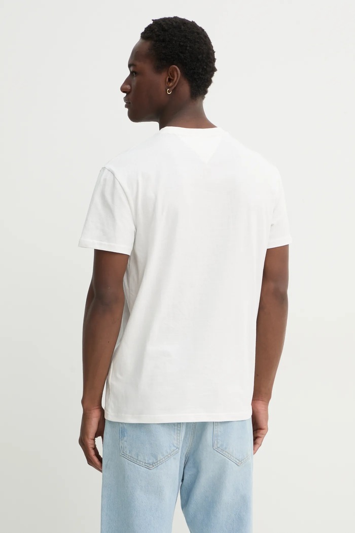 Oblečení Bavlněné tričko Tommy Jeans DM0DM21140 béžová