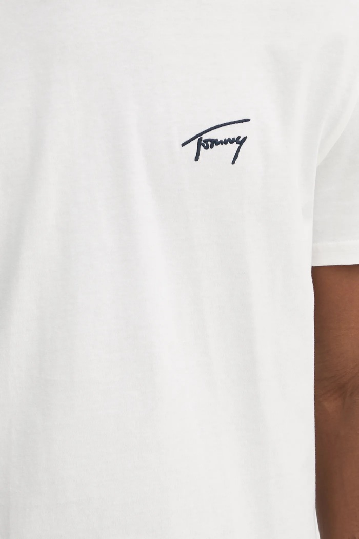 Bavlněné tričko Tommy Jeans DM0DM21140 béžová