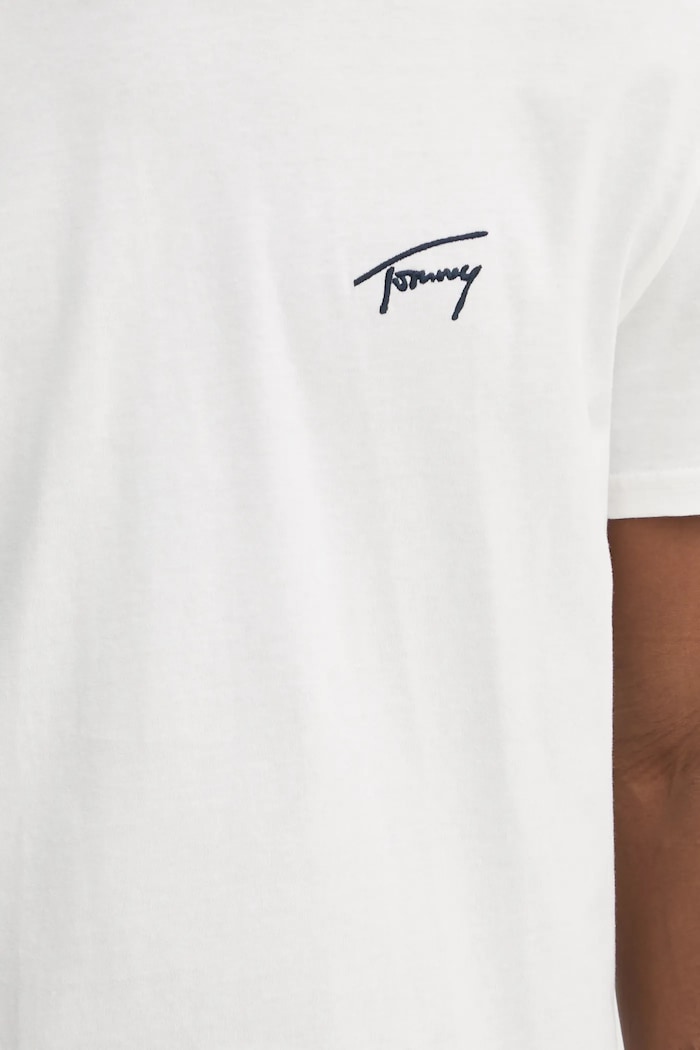 Bavlněné tričko Tommy Jeans DM0DM21140 béžová
