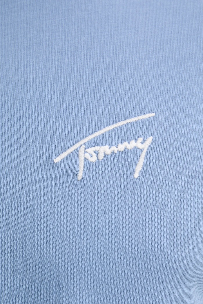 Pamučna majica Tommy Jeans DM0DM21140 plava