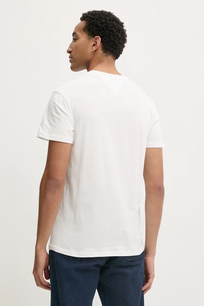 Ρούχα Tommy Jeans Βαμβακερό μπλουζάκι Tommy Jeans DM0DM21188 μπεζ