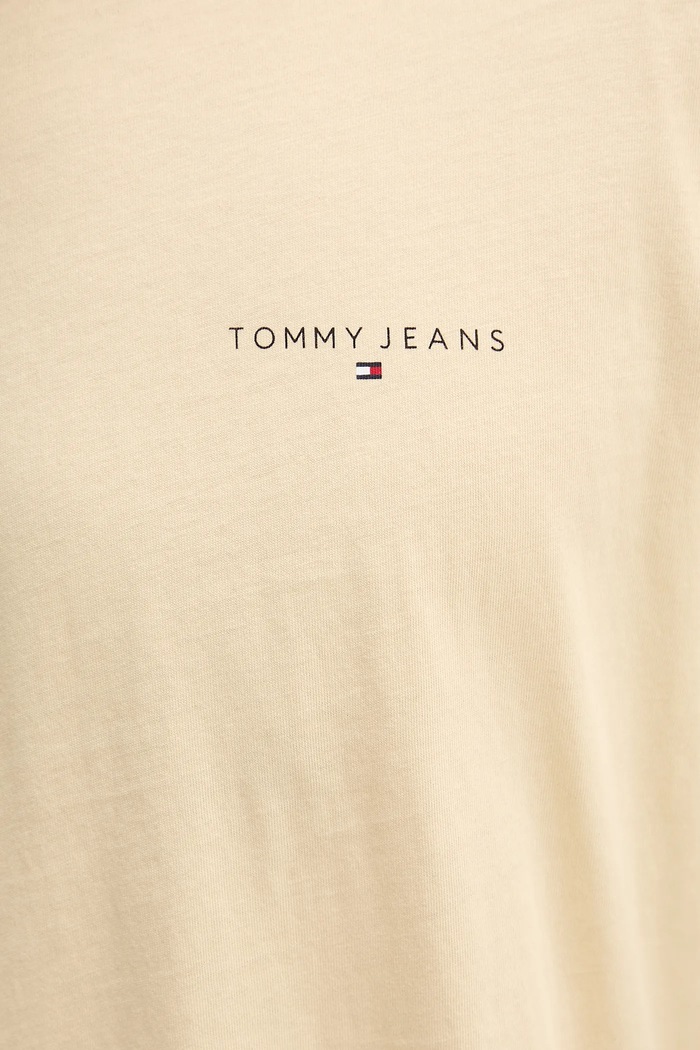 Tommy Jeans tricou din bumbac galben DM0DM21188