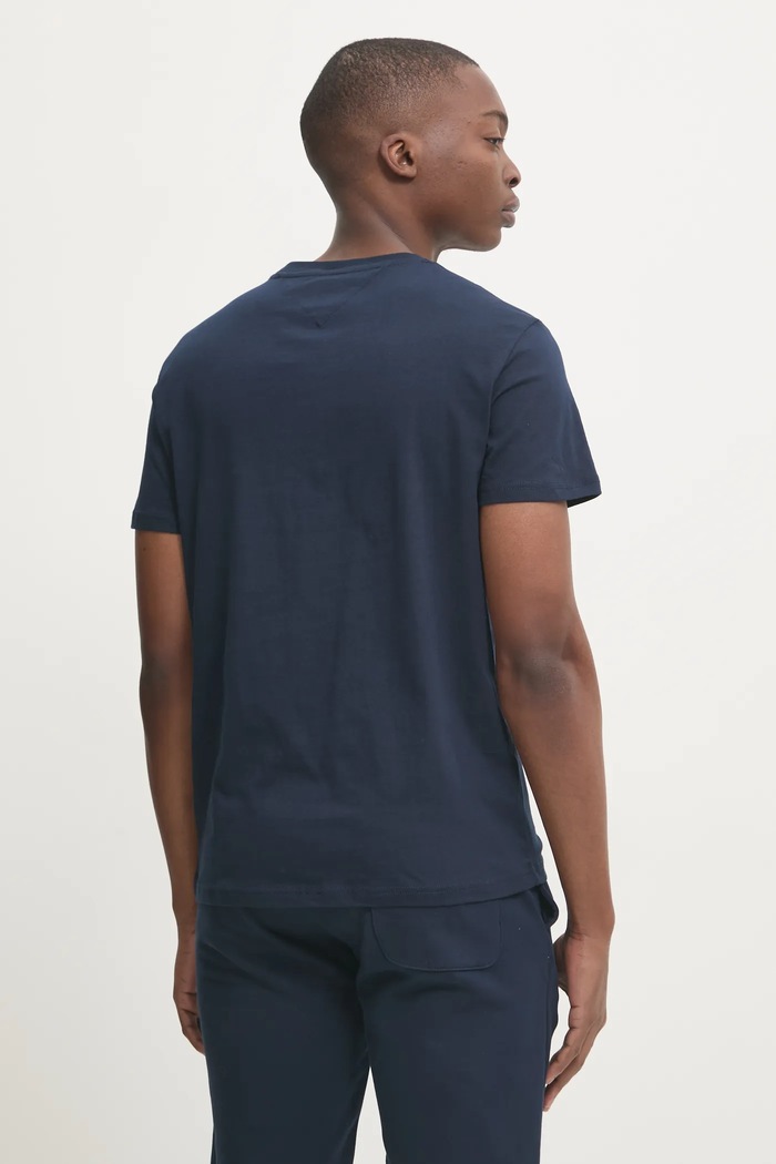 Oblečení Bavlněné tričko Tommy Jeans DM0DM21188 námořnická modř