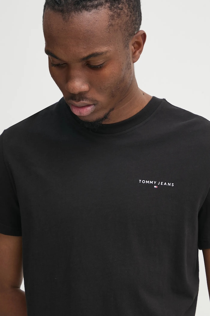 Tricou din bumbac Tommy Jeans DM0DM21188 negru