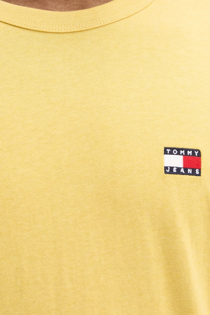 Tommy Jeans tričko pánske bavlnené DM0DM20322 žltá