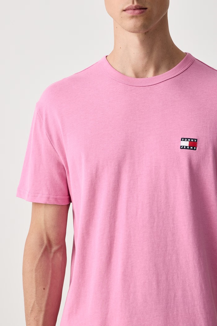 Majica muška pamučna Tommy Jeans DM0DM20322 roza