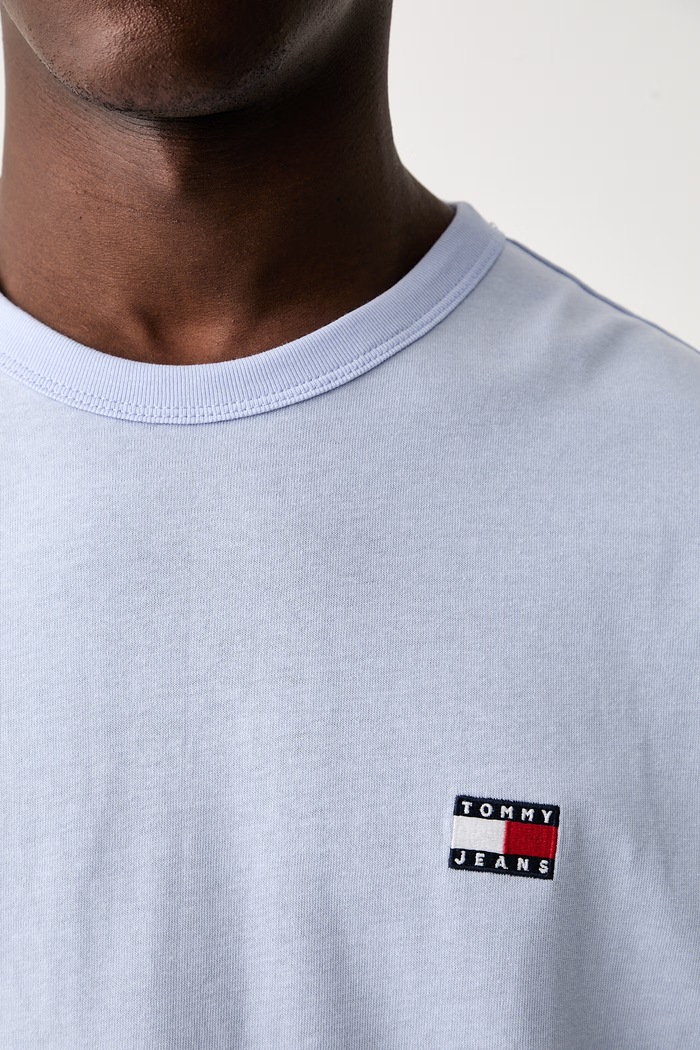 Tommy Jeans T-shirt męski bawełniany DM0DM20322 niebieski
