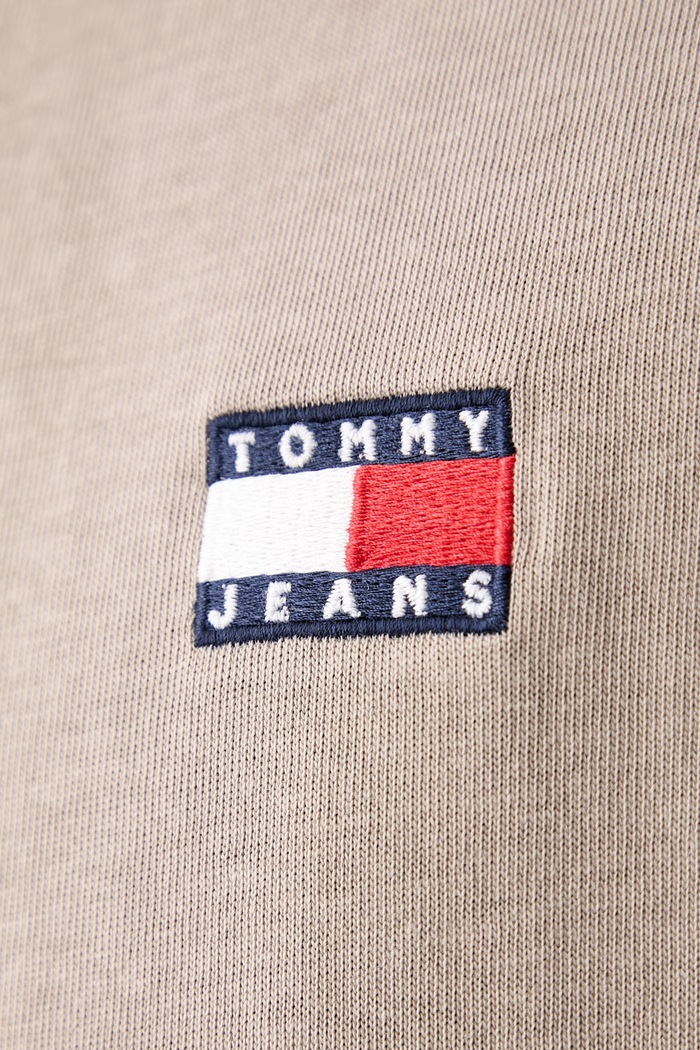 Tommy Jeans tričko pánské bavlněné DM0DM20322 béžová