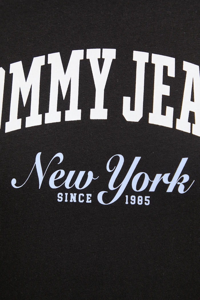 Bombažna kratka majica Tommy Jeans DM0DM20362 črna