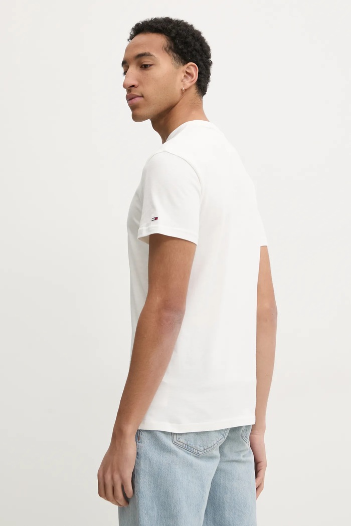 Ruházat Tommy Jeans t-shirt DM0DM21109 bézs