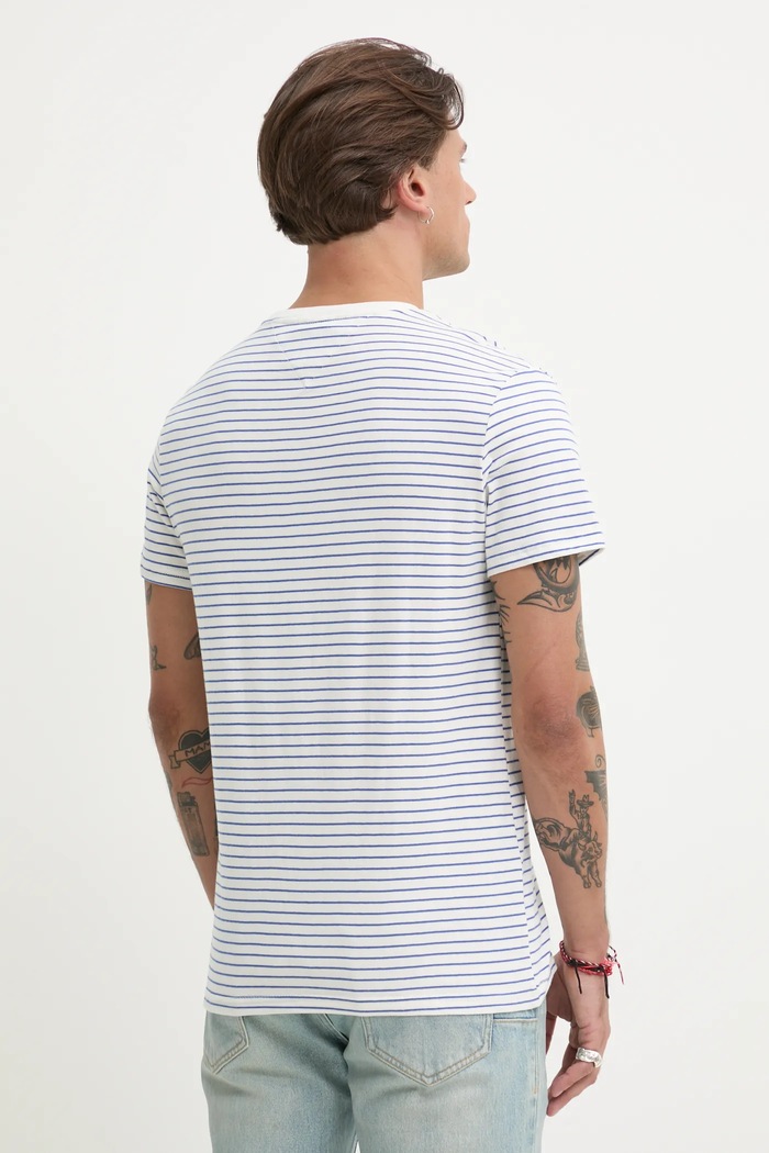 Odzież Tommy Jeans T-shirt bawełniany DM0DM20377 biały