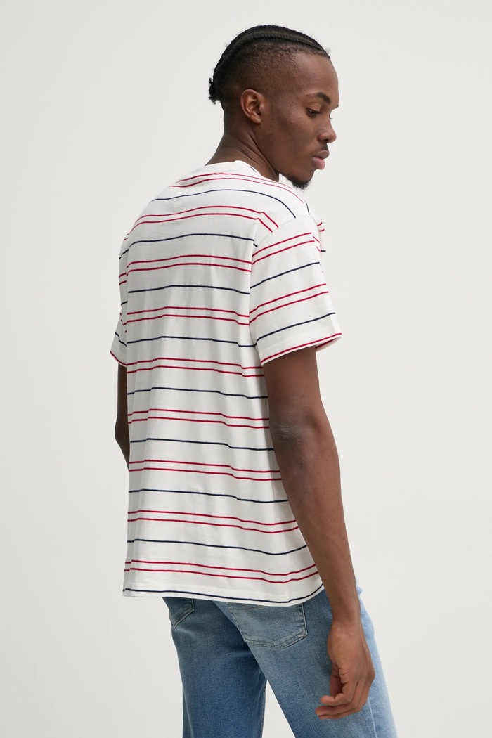 Odzież Tommy Jeans t-shirt bawełniany DM0DM20675 biały