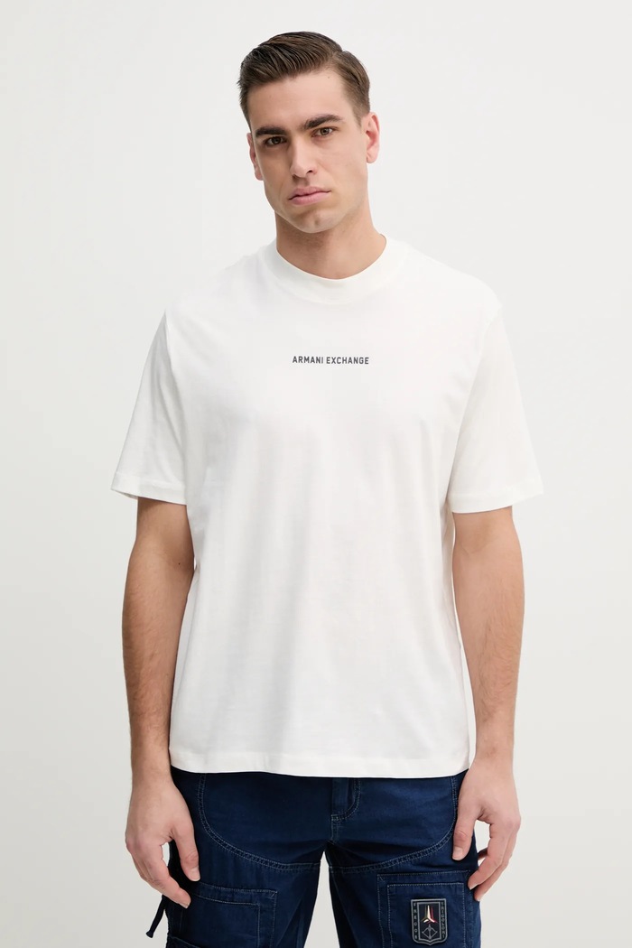 Armani Exchange T-shirt bawełniany biały XM000588.AF12308