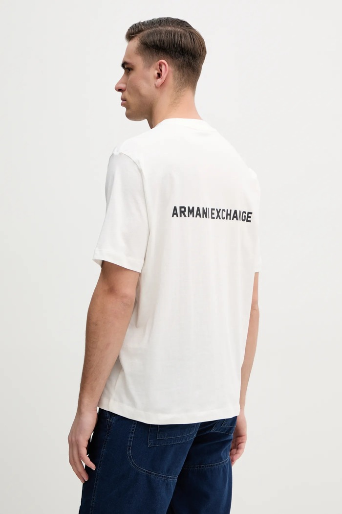 Odzież Armani Exchange T-shirt bawełniany XM000588.AF12308 biały
