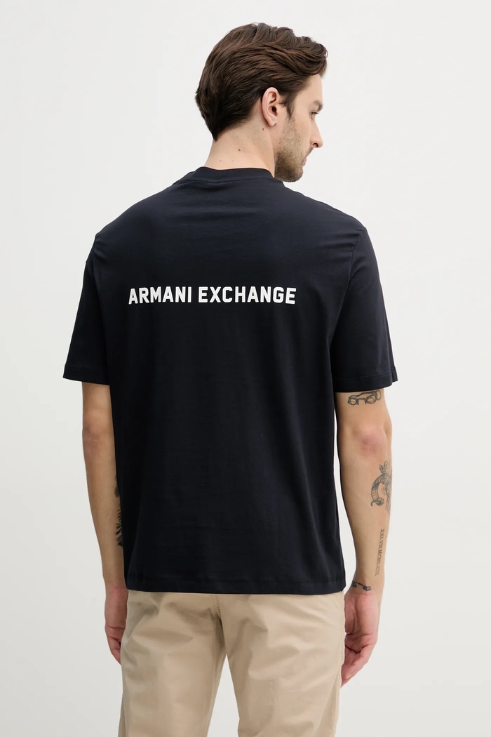 Odzież Armani Exchange t-shirt bawełniany XM000588.AF12308 granatowy