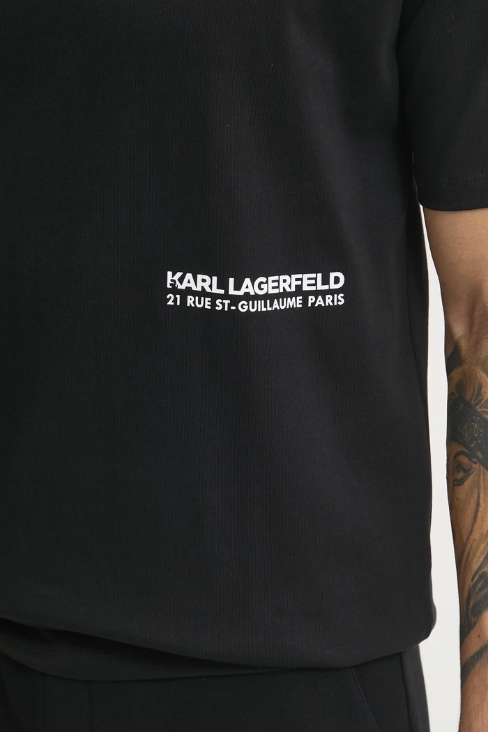 Bavlněné tričko Karl Lagerfeld 551230.755192 černá