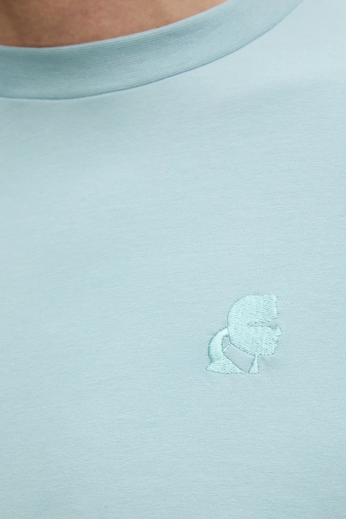 Karl Lagerfeld t-shirt turkusowy 551221.755750