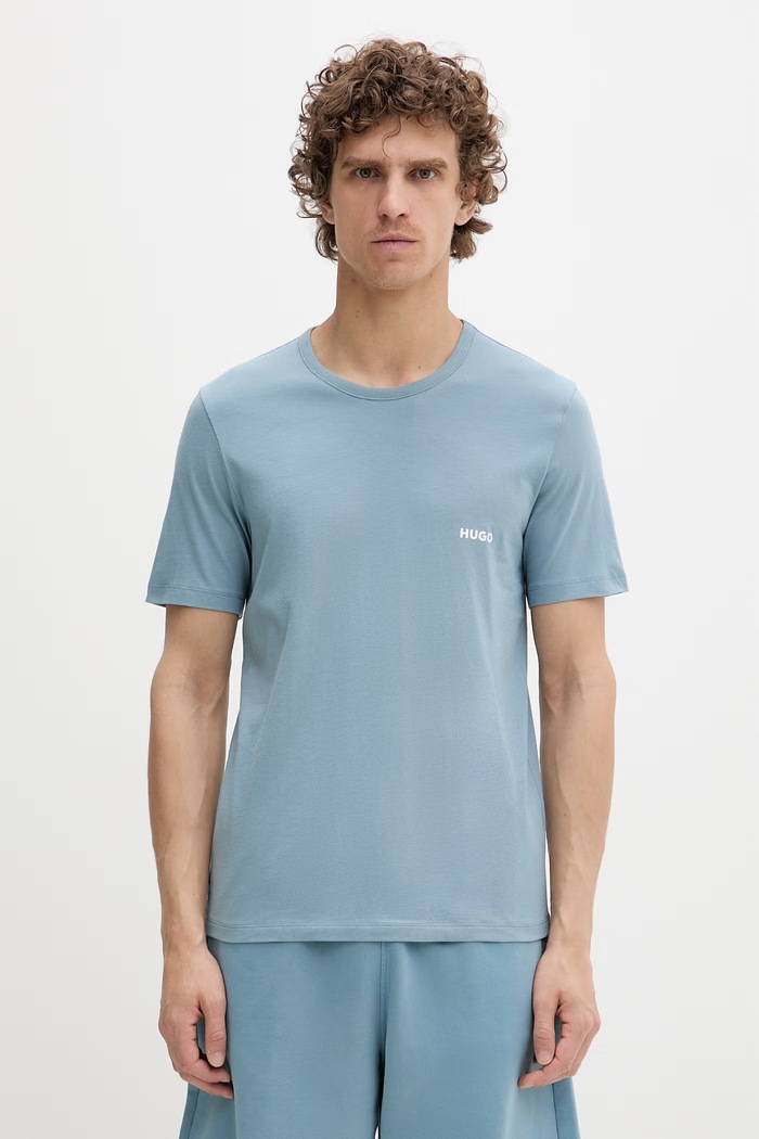 HUGO kratka majica moška bombažna T-SHIRT RN TRIPLET P paket 3 kosov 50532811 bela SS26