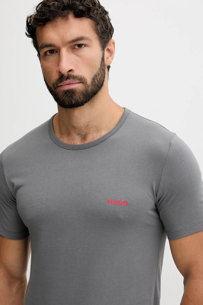 HUGO tričko pánske bavlnené T-SHIRT RN TRIPLET P 3-pak 50532811
