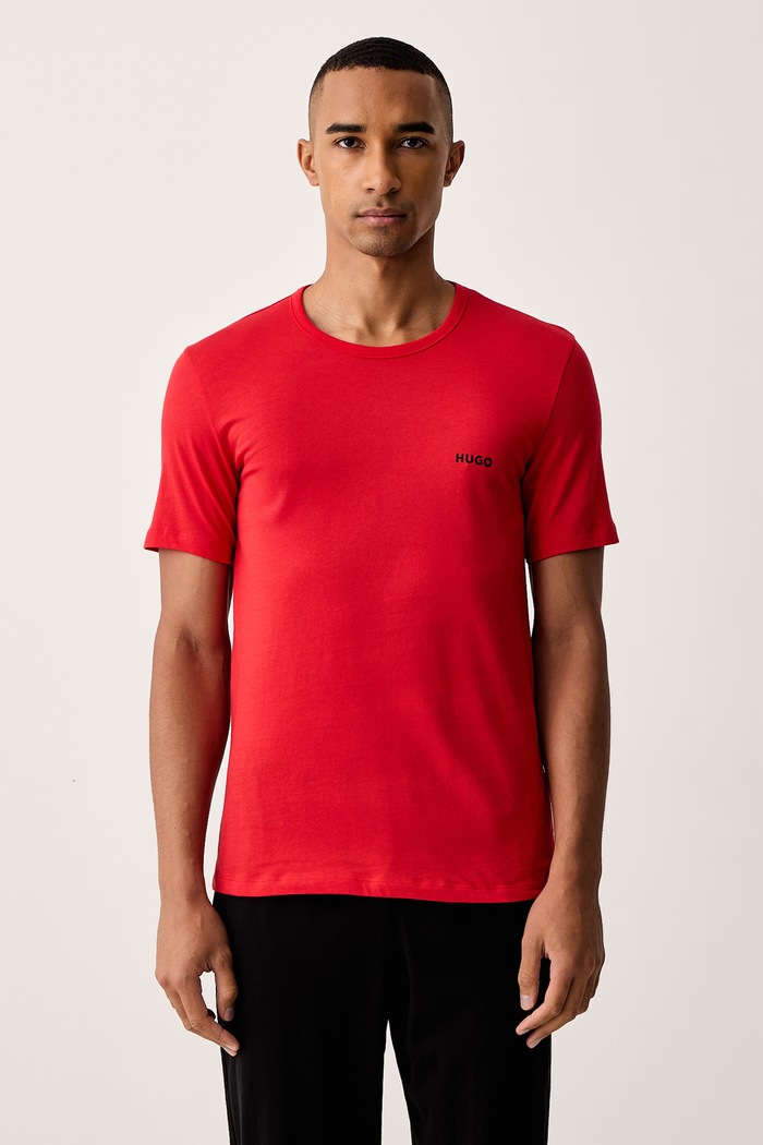 Ruházat HUGO T-shirt férfi pamut T-SHIRT RN TRIPLET P 3-as csomag 50532811 piros