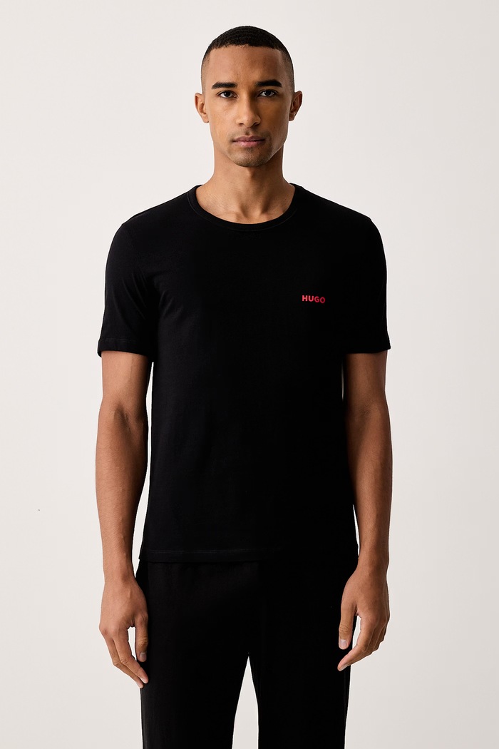 T-shirt férfi pamut T-SHIRT RN TRIPLET P 3-as csomag HUGO 50532811 piros