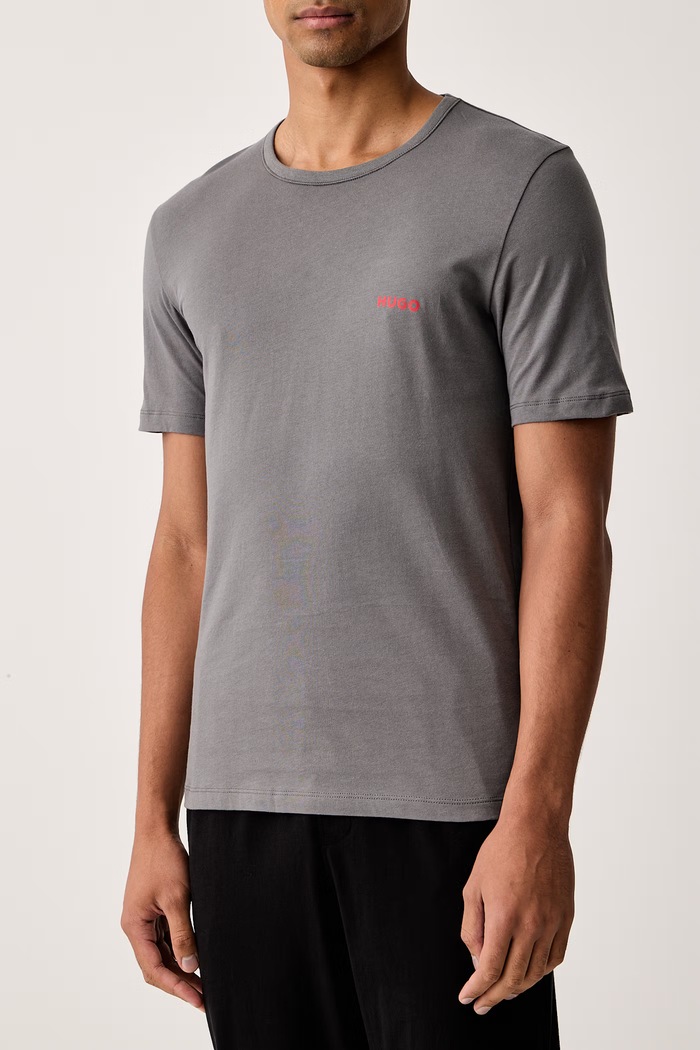 HUGO T-shirt férfi pamut T-SHIRT RN TRIPLET P 3-as csomag 50532811