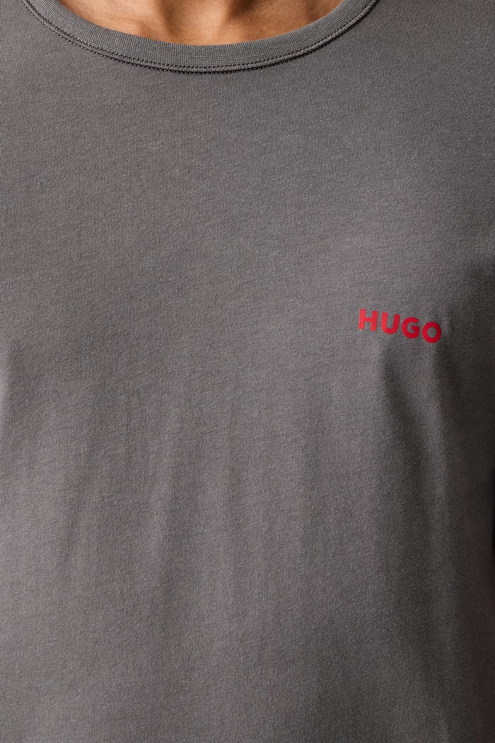 HUGO T-shirt férfi pamut T-SHIRT RN TRIPLET P 3-as csomag 50532811