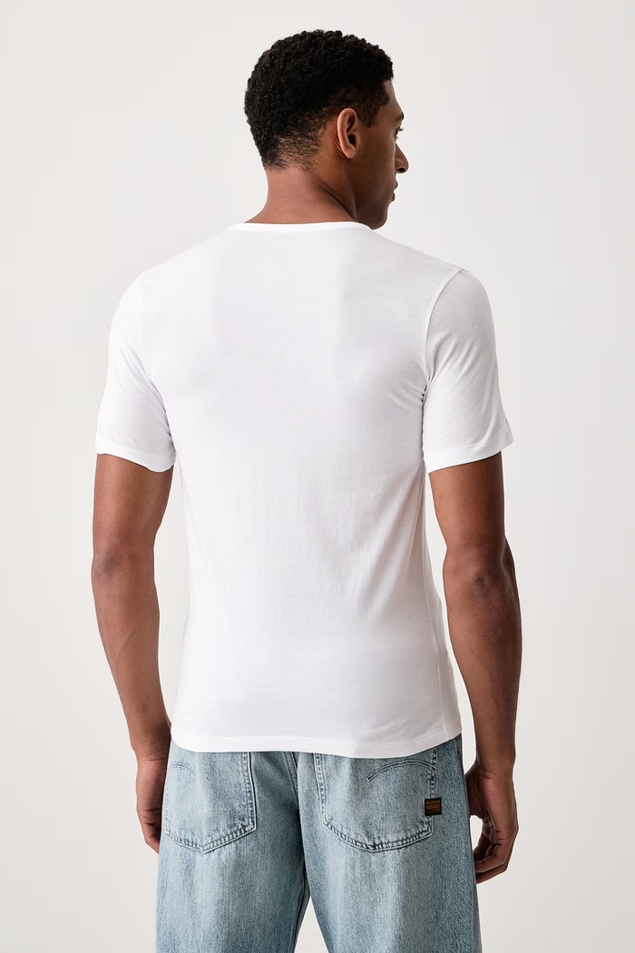 T-shirt męski bawełniany T-SHIRT RN TRIPLET P 3-pack HUGO beżowy 50532811
