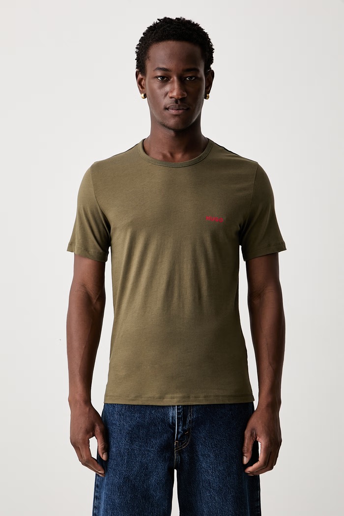 HUGO t-shirt męski bawełniany T-SHIRT RN TRIPLET P 3-pack 50532811