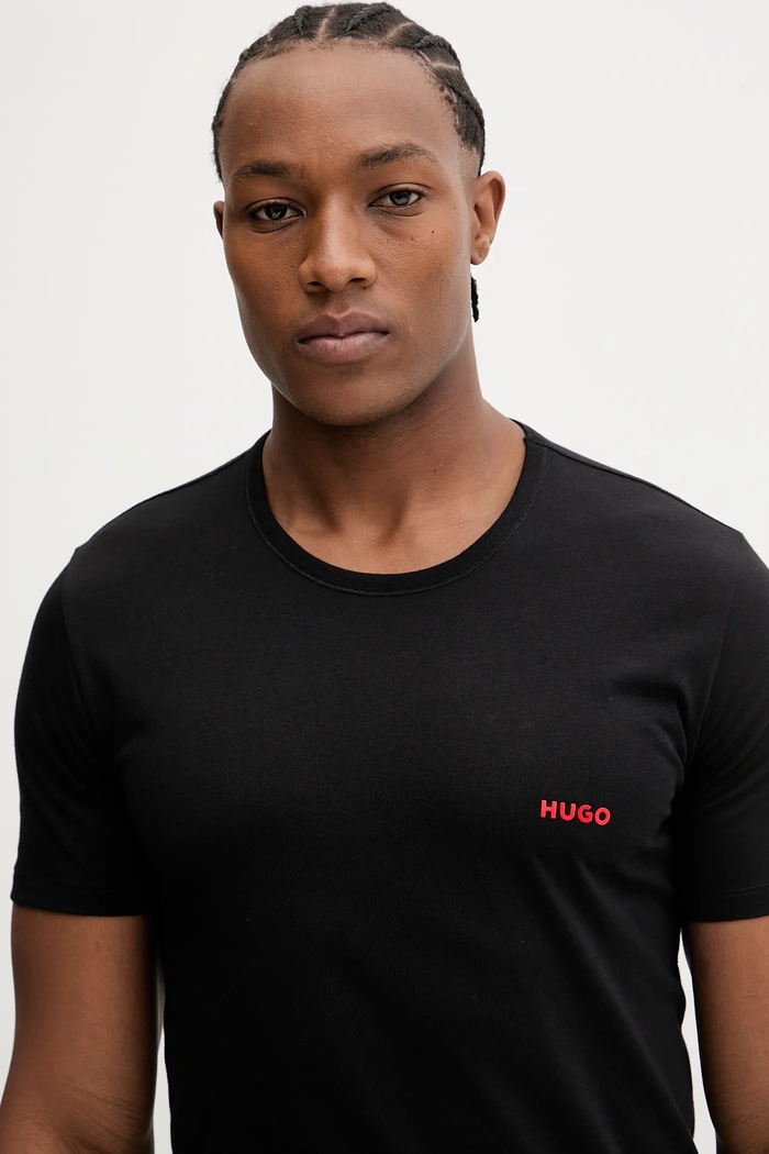HUGO tričko pánske bavlnené T-SHIRT RN TRIPLET P 3-pak 50532811