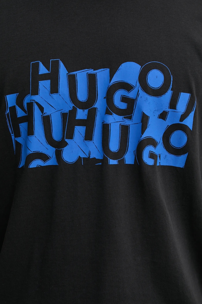 HUGO Blue t-shirt bawełniany 50533528 czarny