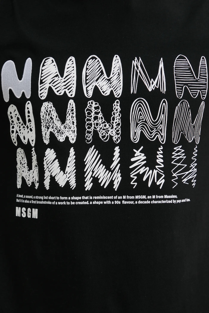 Pamučna majica MSGM 3840MM110.257097 crna