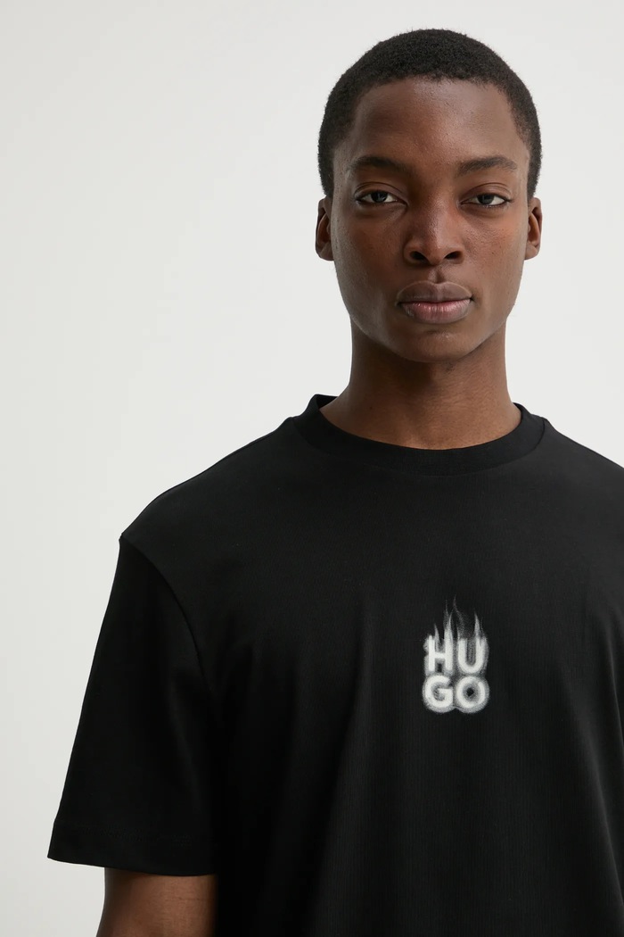 HUGO t-shirt czarny 50530434