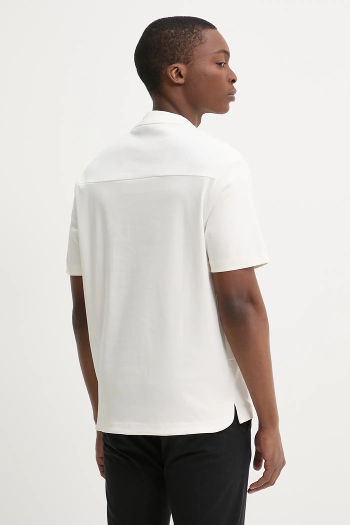 Odzież HUGO t-shirt bawełniany 50535499 beżowy