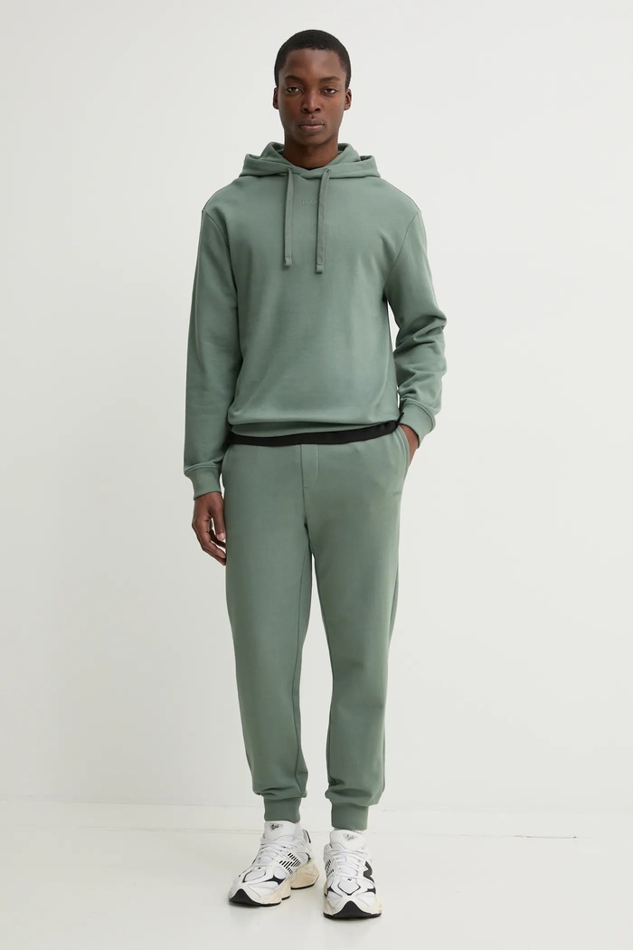Bavlněné tričko HUGO 50535499 černá SS25