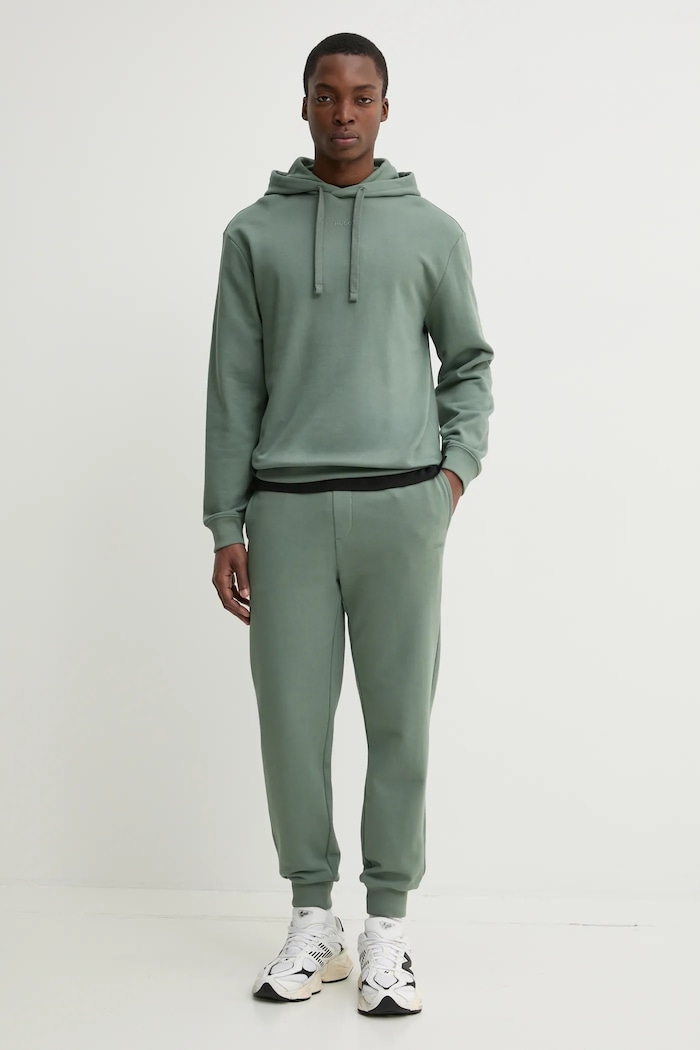 Bavlněné tričko HUGO 50535499 černá SS25