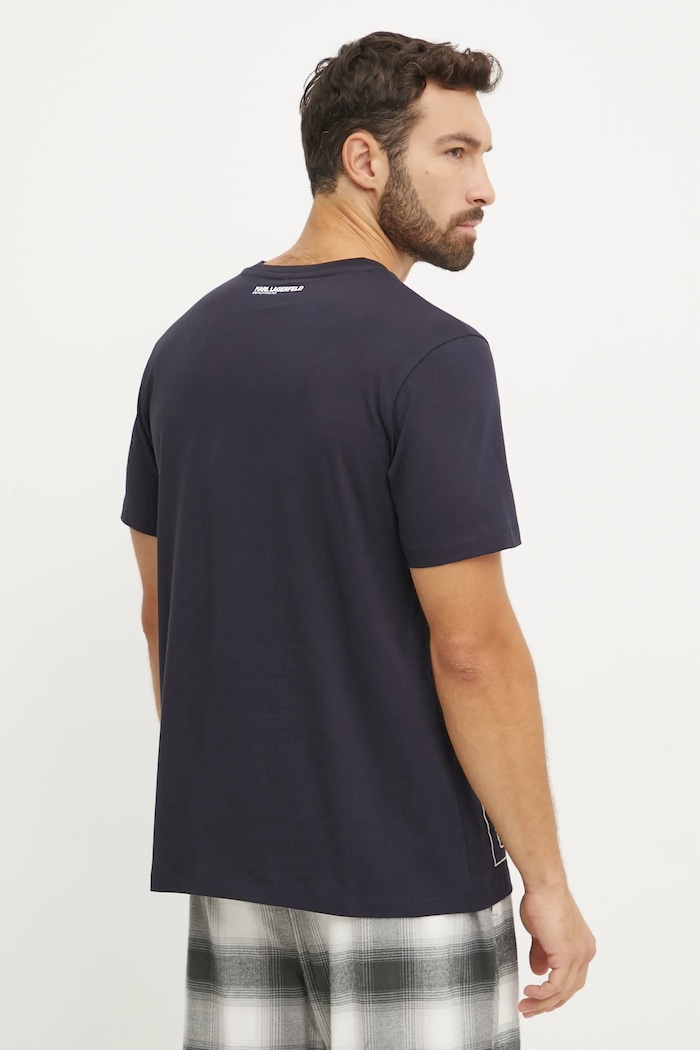 Abbigliamento Karl Lagerfeld t-shirt in cotone A1M46070 blu navy